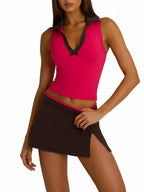 VYRENA Strappy Yoga Set — Seamless Bra & High-Waist Scrunch Shorts