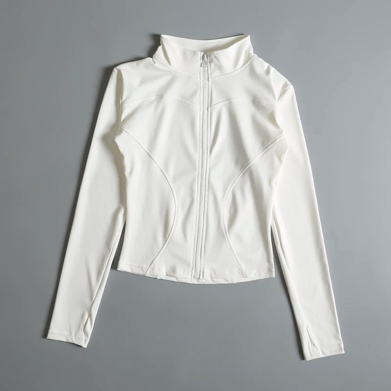 VYRENA Zip Sports Jacket | Women's Long Sleeve Gym Top