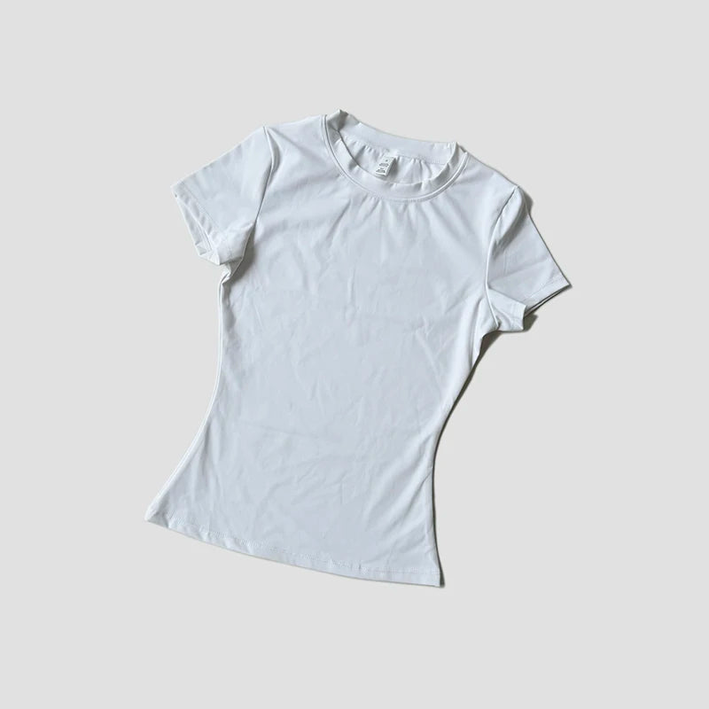 VYRENA Seamless Short Sleeve Top — Women's Gym Running T-Shirt