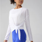 VYRENA Quick-Dry Gym Top — Women's Loose Short Sleeve Running Shirt