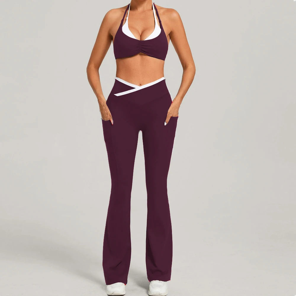 VYRENA Gym Tracksuit — 2-Piece Sports Bra & High-Waist Leggings