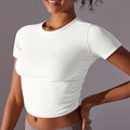 VYRENA Workout T-Shirt — Women's Short Sleeve Solid Sport Top