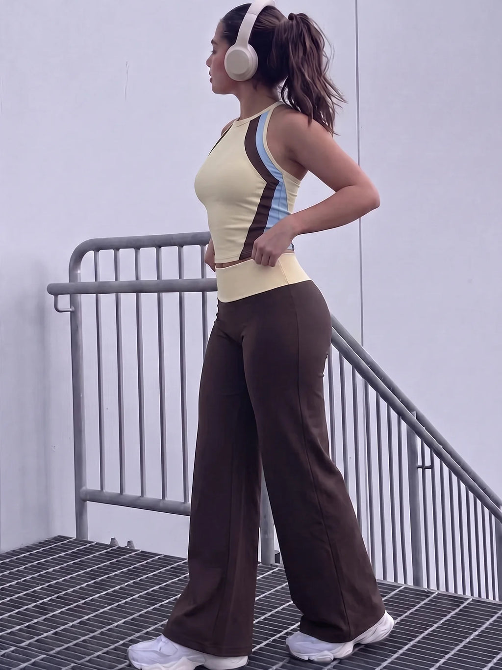VYRENA Halter Yoga Set — Shockproof Bra & Butt Lift Pants