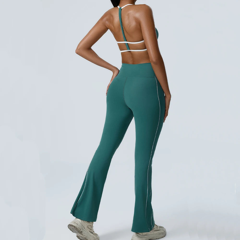 VYRENA 2-Piece Yoga Set — Sports Bra & High-Waist Shorts
