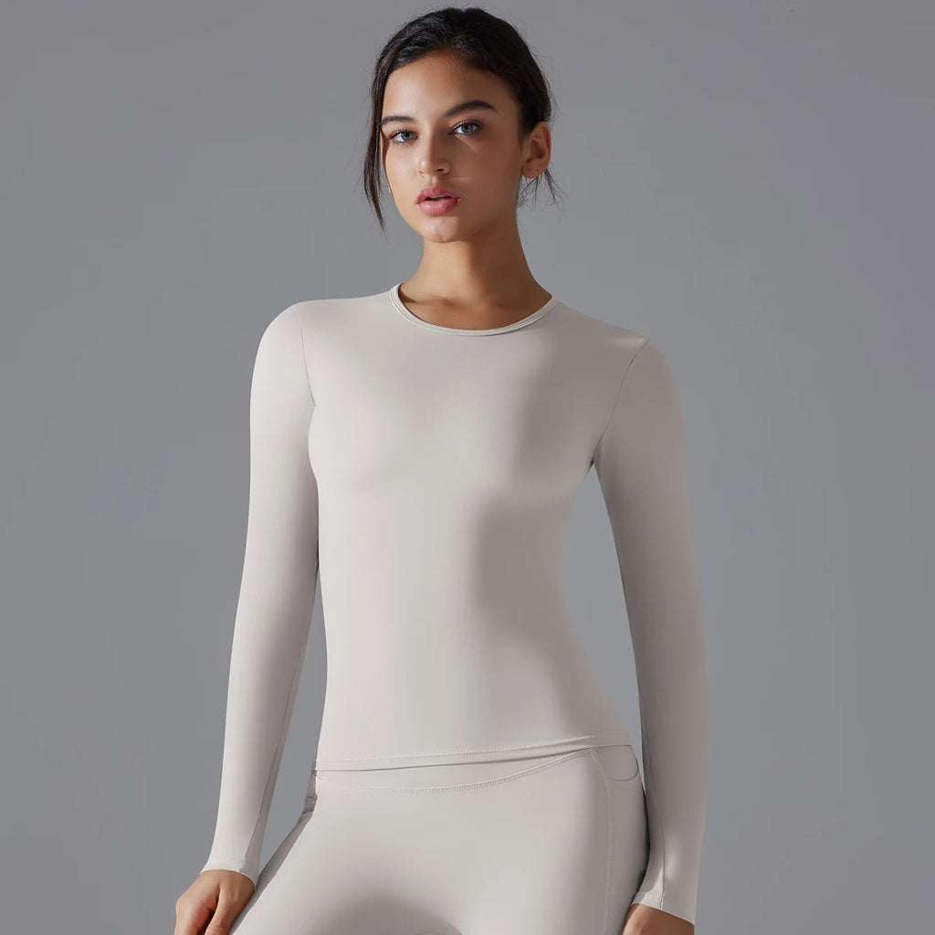 VYRENA Dry-Fit Long Sleeve Top — Women's Breathable Gym Shirt