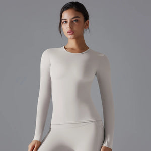 VYRENA Dry-Fit Long Sleeve Top — Women's Breathable Gym Shirt