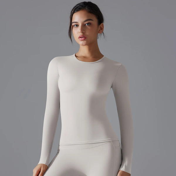 VYRENA Dry-Fit Long Sleeve Top — Women's Breathable Gym Shirt