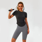 VYRENA Compression Sport T-Shirt — Women's Dry-Fit Gym Top