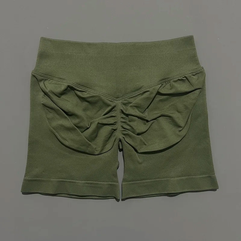 VYRENA Push-Up Shorts — High-Waist Butt Lift Gym Shorts