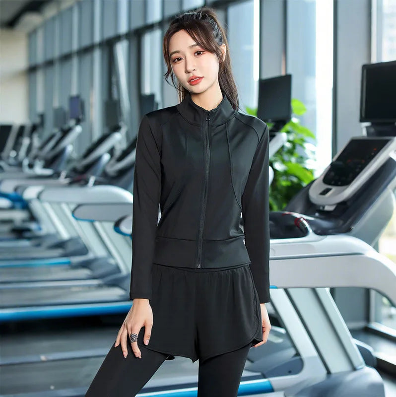 VYRENA Power Set — 3-Piece Short Sleeve Gym Outfit