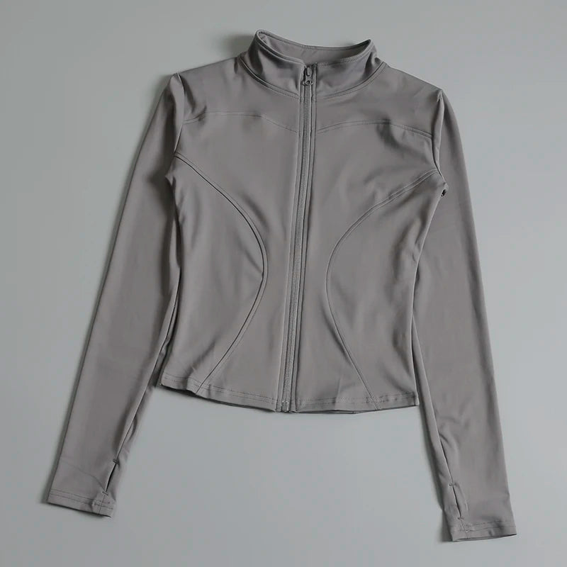 VYRENA Zip Sports Jacket | Women's Long Sleeve Gym Top