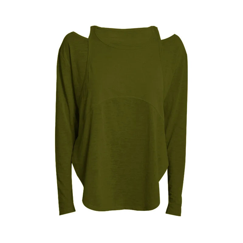 VYRENA Oversized Gym Shirt — Women's Loose Quick-Dry Running Top