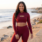 VYRENA Seamless Sculpt - Veronica Maroon Beach