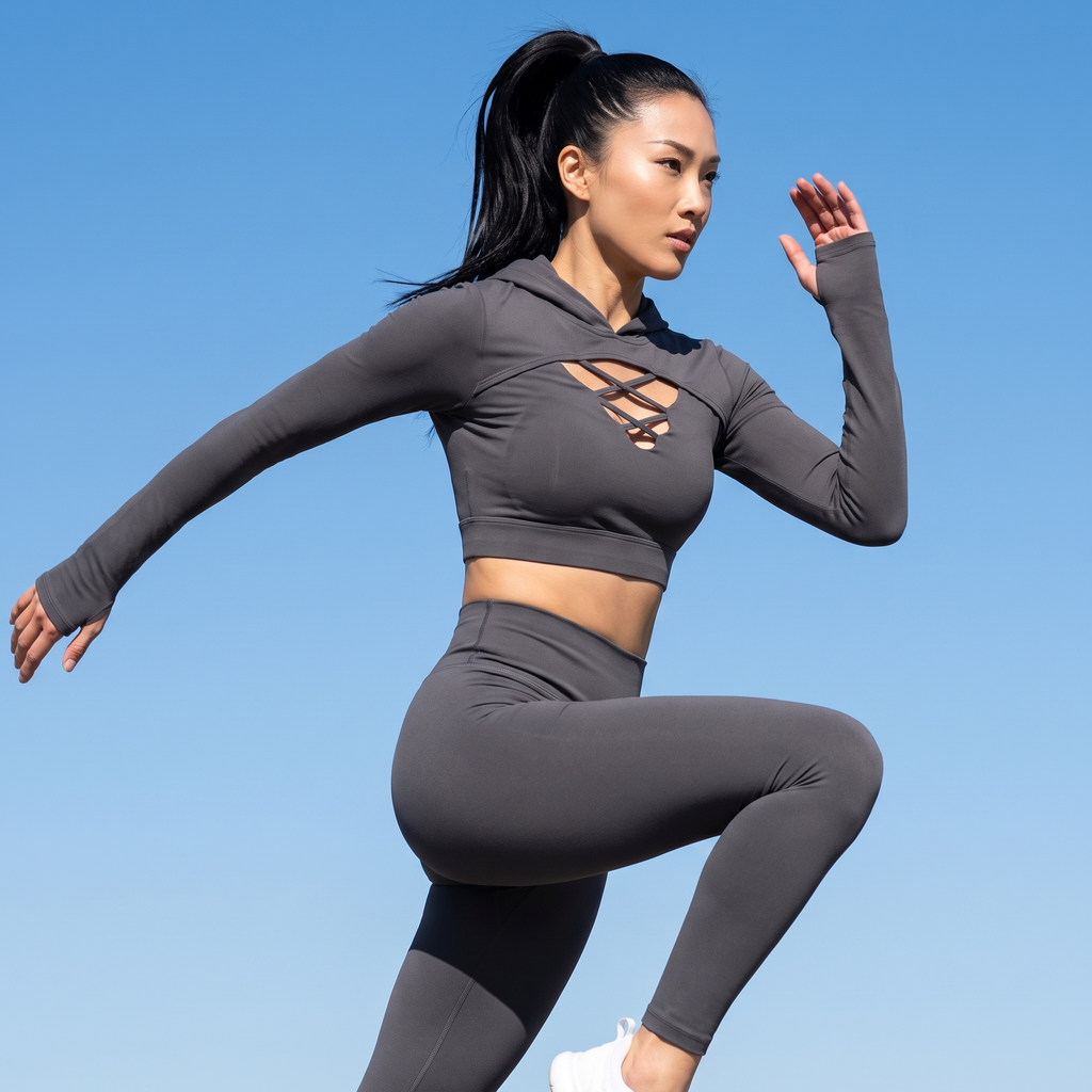 Yoga Set - Zuri Charcoal Jump