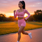 Yoga Set - Zuri Pink Run